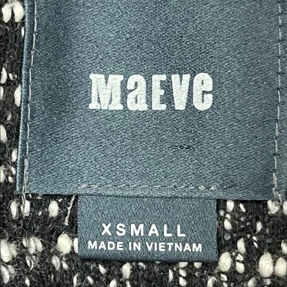 Anthropologie Maeve Tweed Plus Black Fabric Swing Style Dress NWOT Size XS - Picture 7 of 10